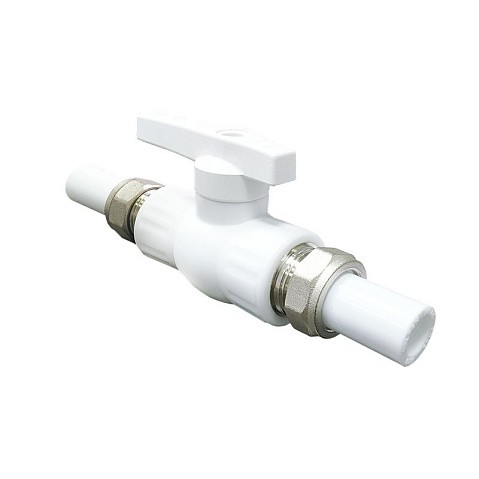 Краны шаровые ПП DN 20-32 PN 25 с двусторонним разъемным соединением белые Valfex купить в Саратове | "Проконсим" Краны шаровые ПП DN 20-32 PN 25 с двусторонним разъемным соединением белые Valfex купить в Саратове | "Проконсим"