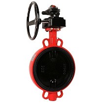 Затворы чугунные дисковые DN 50-300 PN 16 межфланцевые с концевиками и чугунным диском с редуктором РАШВОРК купить в Саратове | "Проконсим"