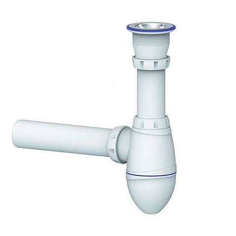 Сифон для умывальника Unicorn А210, 40х40 прямой отвод, 1 1/2'' х40 чаша из нержавеющей стали купить в Саратове | "Проконсим"
