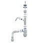 Сифон для мойки Unicorn В320V, 40х50 гибкий отвод, 1 1/2'' х40 чаша из нержавеющей стали с отводом для стиральной машины купить в Саратове | "Проконсим"