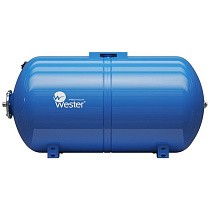 Гидроаккумуляторы для водоснабжения DN 25 PN 10 горизонтальные голубые WESTER купить в Саратове | "Проконсим"