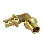 Угольник латунный для PEX труб 20-20 PN 16 S-2,8мм под надвижную гильзу Valfex VF.451.AF купить в Саратове | "Проконсим"