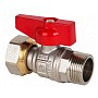 Краны латунные шаровые DN 15-20 PN 40 никелированные бабочка штуцер-накидная гайка MVI BV.531 купить в Саратове | "Проконсим"