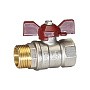 Кран латунный шаровой Temper 88.В-Н.114.Б DN 32 PN 25 бабочка муфта-штуцер купить в Саратове | "Проконсим"