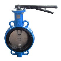 Затвор дисковый поворотный DN 150 PN 16 межфланцевый с диском из чугуна уплотнение-NBR ручной Seagull купить в Саратове | "Проконсим"