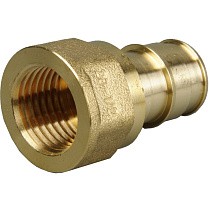 Муфты латунные для PEX труб DN 16-50 PN 10 под надвижную гильзу OP с внутренней резьбой ONE PLUS купить в Саратове | "Проконсим"