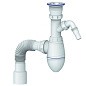 Сифон для мойки Unicorn В320V, 40х50 гибкий отвод, 1 1/2'' х40 чаша из нержавеющей стали с отводом для стиральной машины купить в Саратове | "Проконсим"