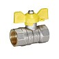 Кран латунный Temper серия 83 DN25 PN40 никелированный газовый бабочка м-м ГОСТ Р 59553 купить в Саратове | "Проконсим"