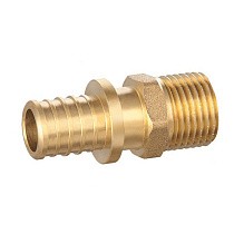 Муфты латунные для PEX труб DN 16-32 PN 16 под надвижную гильзу с наружной резьбой PLP купить в Саратове | "Проконсим"