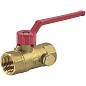 Кран латунный шаровой DN 15 PN 16 с дренажными патрубками G1/2'' муфта-муфта рычаг Пензапромарматура купить в Саратове | "Проконсим"