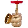 Клапан пожарный латунный угловой 125гр. DN 50-65 PN 16 КПЛ муфта-штуцер с удлиненным шпинделем Апогей купить в Саратове | "Проконсим"