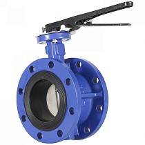 Затворы чугунные дисковые DN 50-200 PN 10(16) фланцевые с чугунным диском рычаг СибЗТА купить в Саратове | "Проконсим"