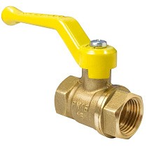 Краны латунные шаровые газовые 11Б27фтМ DN 15-50 PN 25-40 рычаг муфта-муфта Valfex.271.LR3 купить в Саратове | "Проконсим"