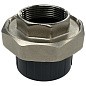 Муфта разборная НПВХ DN 32-1" PN 16 клеевая с внутренней латунной резьбой черная Aquaviva AQVBBD32F купить в Саратове | "Проконсим"