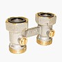 Узел нижнего подключения Vekotrim DN 15 PN 10 прямой двухтрубный 20-3/4'' c накидной гайкой, муфта купить в Саратове | "Проконсим"
