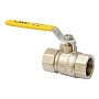 Кран латунный шаровой газовый MVI BV.811 DN 15 PN 25 никелированный полнопроходной муфта-муфта рычаг купить в Саратове | "Проконсим"