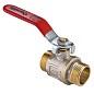Кран латунный шаровой MVI AquaHit BV.316.04 DN 20 PN 25 рычаг штуцер-штуцер полнопроходной никелированный купить в Саратове | "Проконсим"