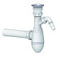 Сифон для умывальника Unicorn А310V, 40х40 прямой отвод, 1 1/2'' х40 чаша из нержавеющей стали с отводом для стиральной машины купить в Саратове | "Проконсим"
