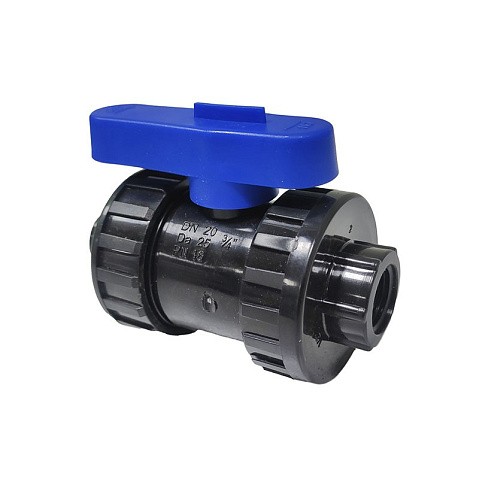 Кран шаровой компрессионный ПНД DN 25 PN 16 наружная резьба -1/2'' внутренняя резьба -3/4'' обжимной для ПЭ труб Кудиновский трубный завод купить в Саратове | "Проконсим"