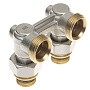 Узел нижнего подключения DN 20 угловой двухтрубный 20-1/2'' никелированный с ниппелем штуцерхштуцер РИДАН 003L0394R купить в Саратове | "Проконсим"