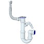 Сифон для мойки Unicorn Y441V, 1 1/2'' х40 без отвода, круглый перелив  с отводом для стиральной машины купить в Саратове | "Проконсим"