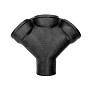 Крестовина ЧК (чугунная канализация) косая 45гр. Дн 100-100-100 купить в Саратове | "Проконсим"