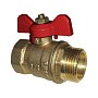 Краны латунные шаровые 11Б27п1 DN 15-32 PN 16 однотипные бабочка муфта-штуцер купить в Саратове | "Проконсим"