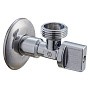 Кран латунный шаровой угловой MVI BV.464 DN 15-20 PN 10 штуцер бабочка купить в Саратове | "Проконсим"