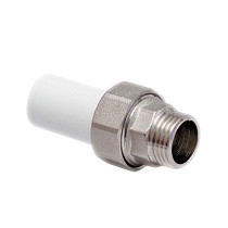 Муфты ПП трубные разъёмные DN 20-40 PN 25 с наружной резьбой американка белые Valfex купить в Саратове | "Проконсим"
