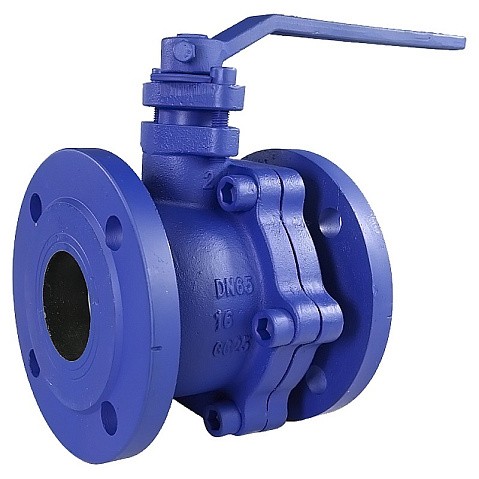 Кран шаровой полнопроходной DN 80 PN 16 чугунный фланцевый 180мм уплотнение PTFE с рукояткой РИДАН 082X4807R купить в Саратове | "Проконсим"
