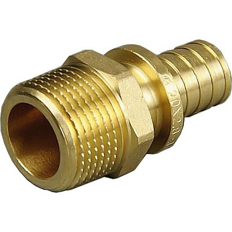 Муфта латунная для PEX труб 16-1/2'' PN 10 под надвижную гильзу с наружной резьбой ONE PLUS купить в Саратове | "Проконсим"
