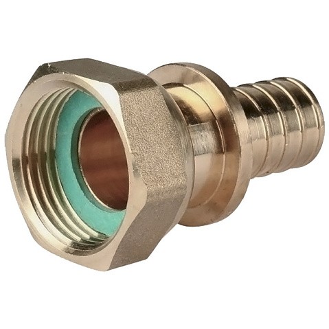 Муфта соединительная для PEX труб 20-3/4'' PN 10 с накидной гайкой под надвижную гильзу Hipex типS HFWS00041 купить в Саратове | "Проконсим"