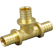 Тройники латунные для PEX-PEX труб DN 16-32 PN 10 переходные под надвижную гильзу ONE PLUS купить в Саратове | "Проконсим"