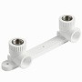 Угольник установочный двойной ПП 20-1/2'' PN 25 с внутренней резьбой белый Pro Aqua PA280008P купить в Саратове | "Проконсим"