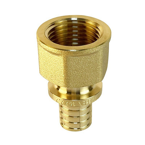 Муфта латунная для PEX труб 16-1/2'' PN 16 S-2,2мм переходная под надвижную гильзу Valfex VF.401.AF купить в Саратове | "Проконсим"