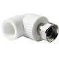Угольник комбинированный ПП 25-3/4'' PN 25 с накидной гайкой белый Pro Aqua PA29214 купить в Саратове | "Проконсим"