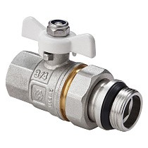 Краны латунные шаровые DN 15-20 PN 40 никелированные бабочка американка MVI BV.521 купить в Саратове | "Проконсим"