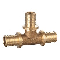 Тройники переходные латунные для PEX-PEX труб DN 16-32 PN 16 под надвижную гильзу PLP купить в Саратове | "Проконсим"