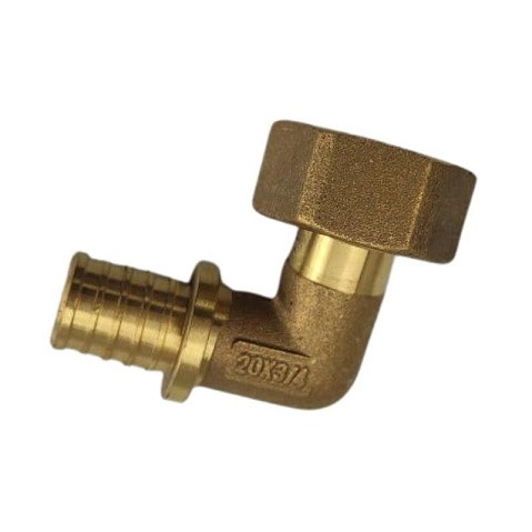 Угольник латунный для PEX DN 20-3/4'' накидная гайка купить в Саратове | "Проконсим"