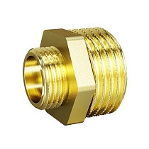 Ниппели латунные DN 15-50 PN 40 штуцер-штуцер переходный LD Pride купить в Саратове | "Проконсим"