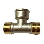 Тройник латунный никелированный DN 20 PN 40 штуцер-муфта -штуцер купить в Саратове | «Проконсим»