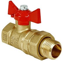 Краны латунные шаровые 11Б27фт1М DN 15-32 PN 40 бабочка-американка Valfex.230 Standart ГОСТ Р 59553 купить в Саратове | "Проконсим"