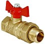 Краны латунные шаровые 11Б27фт1М DN 15-32 PN 40 бабочка-американка Valfex.230 Standart ГОСТ Р 59553 купить в Саратове | "Проконсим"