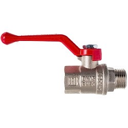  Латунный шаровой кран Ду15 Ру40 Valfex VF.215.NR1.012.DP 11Б27фт1М ВР-НР, проход , рычаг. (111201033) со склада Проконсим в Саратове