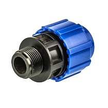 Муфты компрессионные для ПЭ DN 20-110 PN 16 обжимные с наружной резьбой купить в Саратове | "Проконсим"