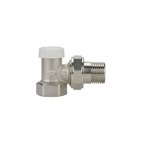Клапан радиаторный VARMEGA VM10201 DN15 PN10 угловой настроечный G-1/2'' муфта-штуцер купить в Саратове | "Проконсим"