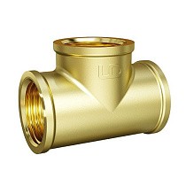 Тройники латунные DN 20-25 PN 40 муфта-муфта-муфта переходные LD Pride купить в Саратове | "Проконсим"
