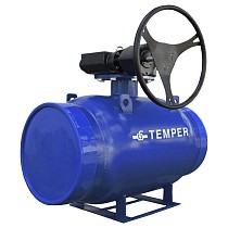 Краны стальные шаровые DN 300-600 PN 16-25 полнопроходные приварные ISO под задвижку с редуктором Temper серия 292 купить в Саратове | "Проконсим"