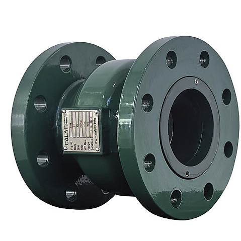 Клапан обратный осевой DN250 PN16  корпус-чугун, прижимное кольцо-нержавеющая сталь, фланцевый до 80гр. GALA Тип.5104 купить в Саратове | "Проконсим"
