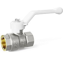 Краны латунные шаровые DN 15-50 PN 25-40 никелированные рычаг белый муфта-муфта LD Pride 47.301 купить в Саратове | "Проконсим"